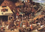 Pieter Bruegel Museums national the niederlandischen proverb oil painting reproduction